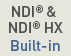 NDI® & NDI® HX Built-in