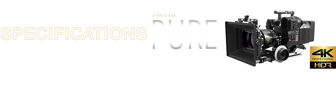 Panasonic VariCam PURE Specifications