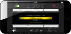 VariCam Pure SYSTEM MODE screen (iPhone)