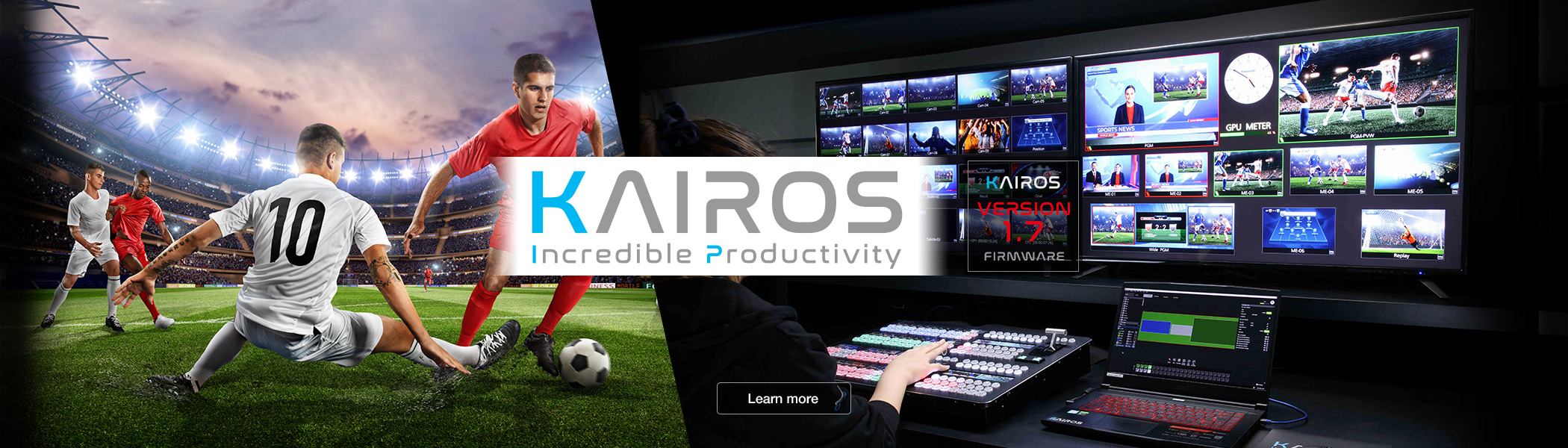 KAIROS Incredible Productivity IT/IP Centric Live Video Processing Platform