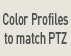 Color Profiles to match PTZ