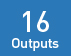 16 Outputs