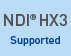 NDI® HX3 Supported