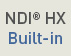 NDI® HX Built-in