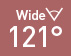 Wide 121°