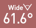 Wide 61.6°