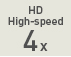 HD High-speed 4x