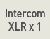 Intercom XLR x 1