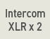 Intercom XLR x 2