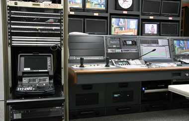 The rack-mounted P2 Mobile in the substudio