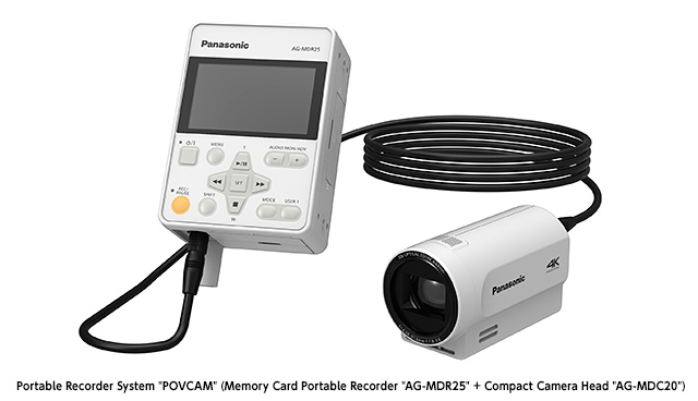 Portable Recorder System "POVCAM" (Memory Card Portable Recorder "AG-MDR25" + Compact Camera Head "AG-MDC20")