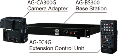 Camera Adapter : AG-CA300G, Base Station : AG-BS300, Extension Control Unit : AG-EC4G