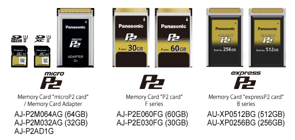 panasonic p2 card