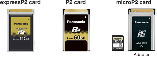 Photo: Supports expressP2, P2 and microP2 cards