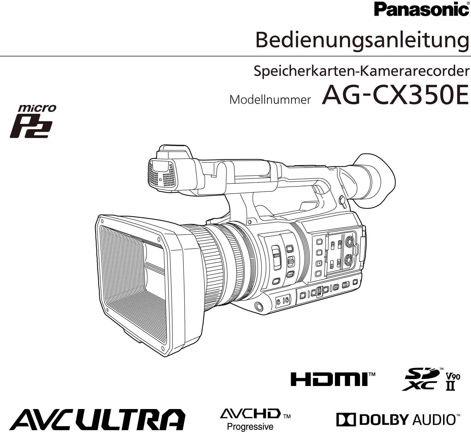 Bedienungsanleitung AG-CX350E