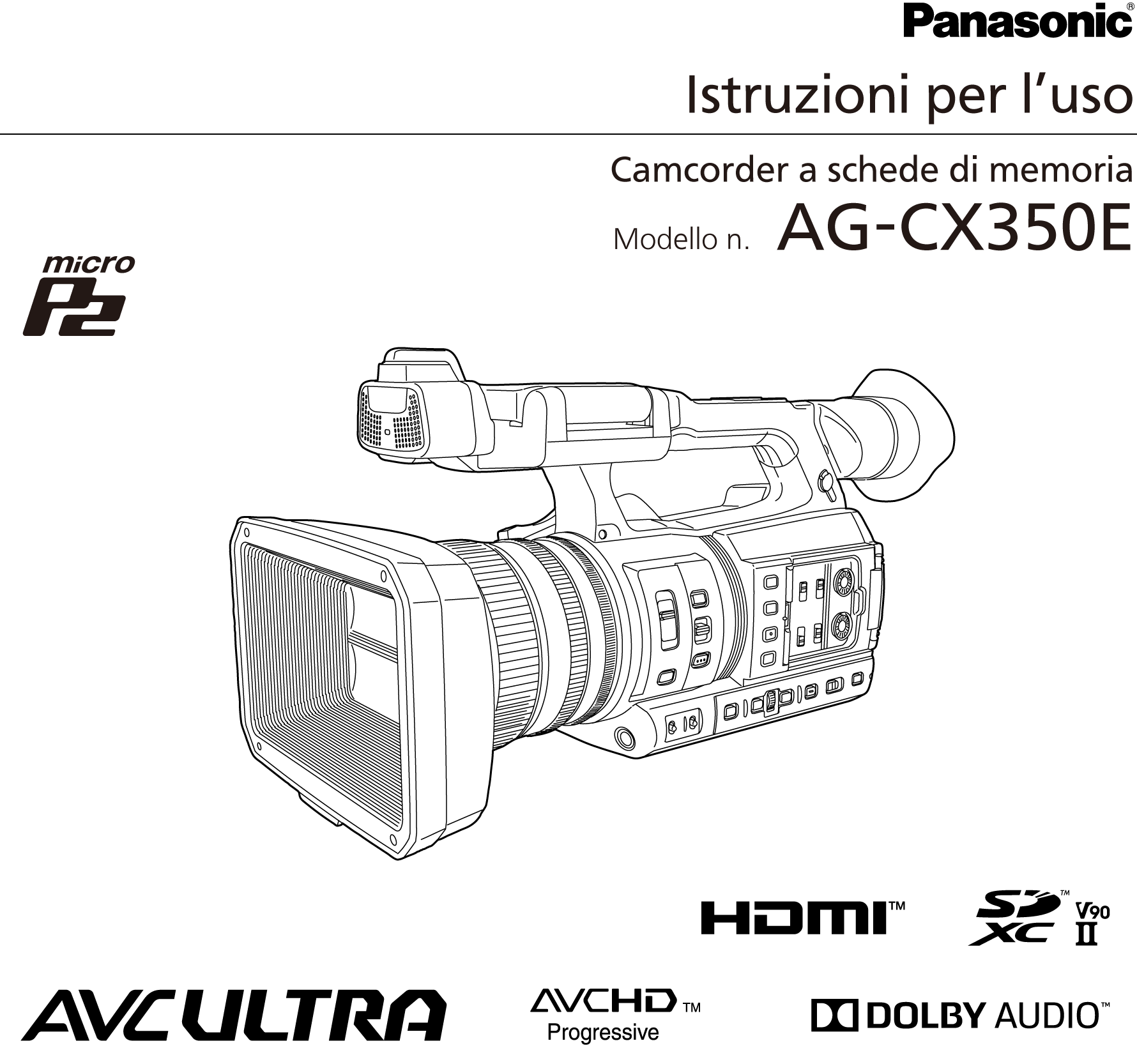 Istruzioni per l’uso AGCX350E Panasonic