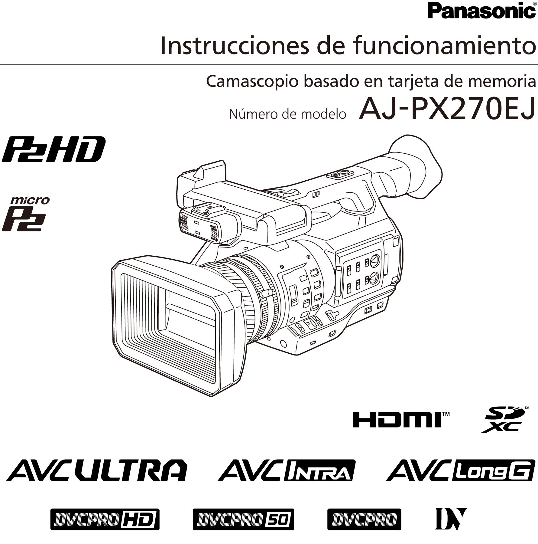 Instrucciones de funcionamiento AJ-PX270EJ
