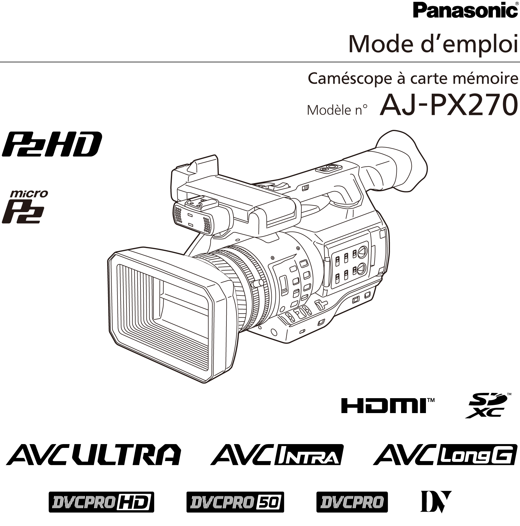 Mode d’emploi AJ-PX270