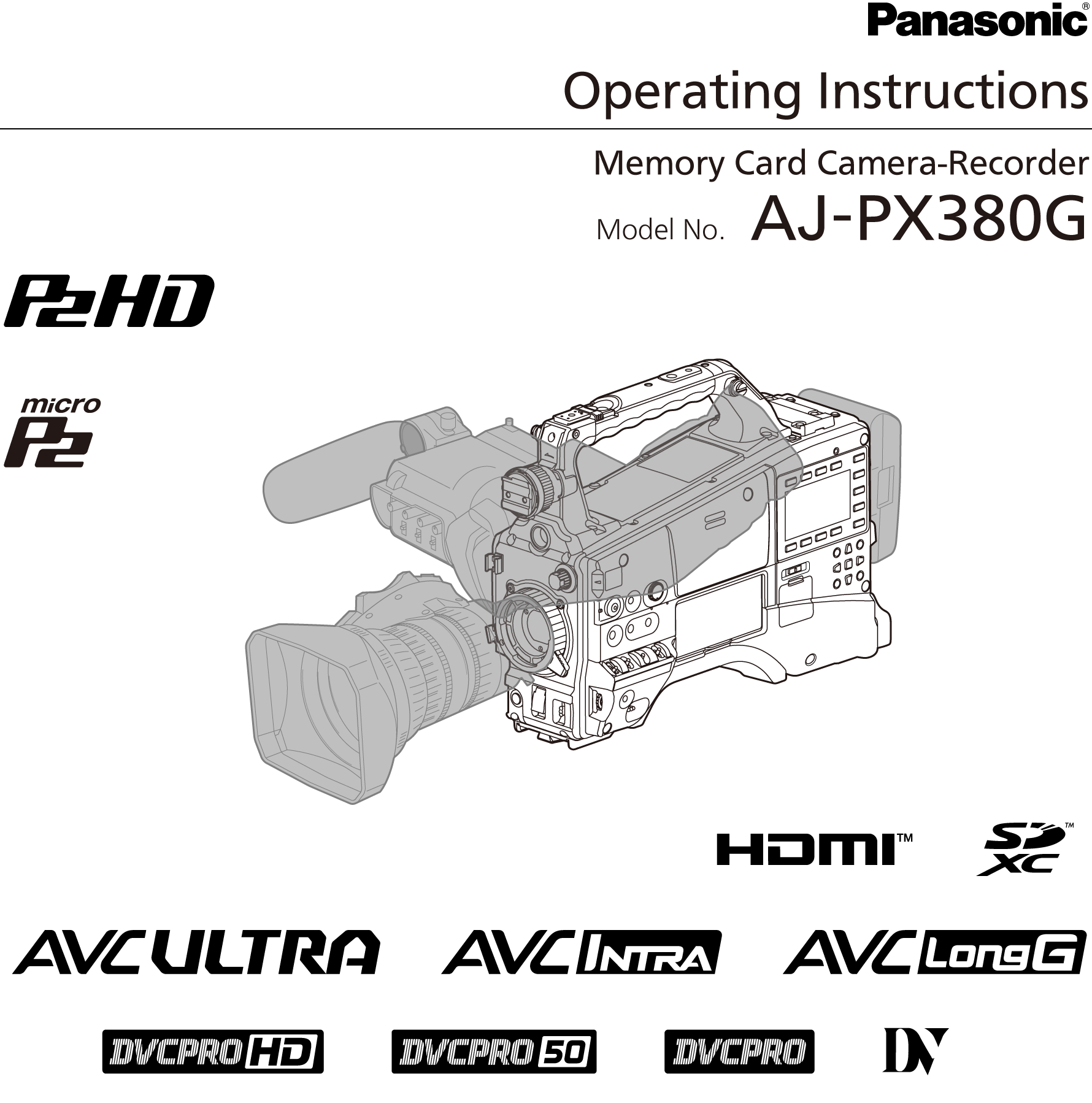 Operating Instructions AJ-PX380G