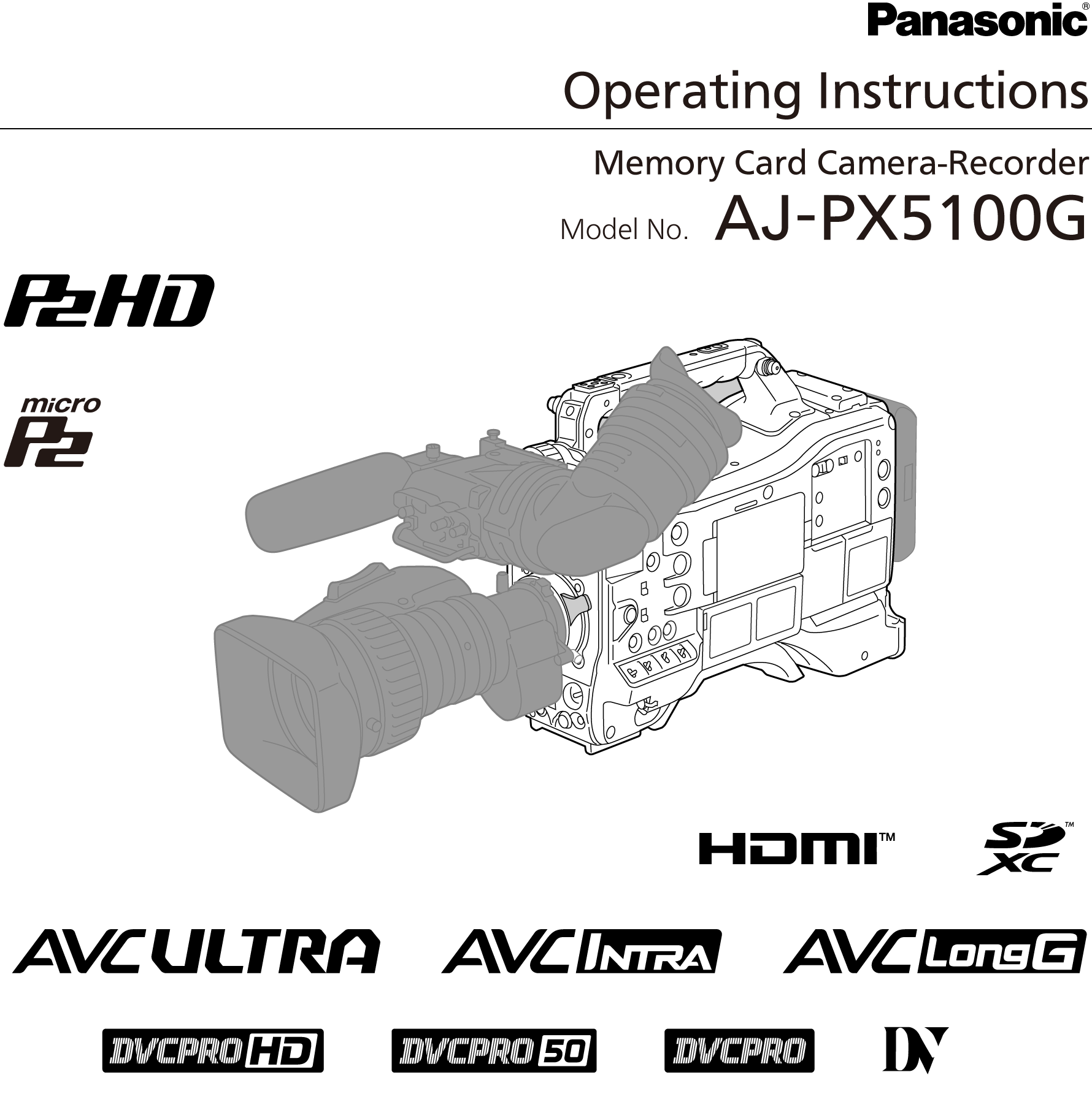 Operating Instructions AJ-PX5100G