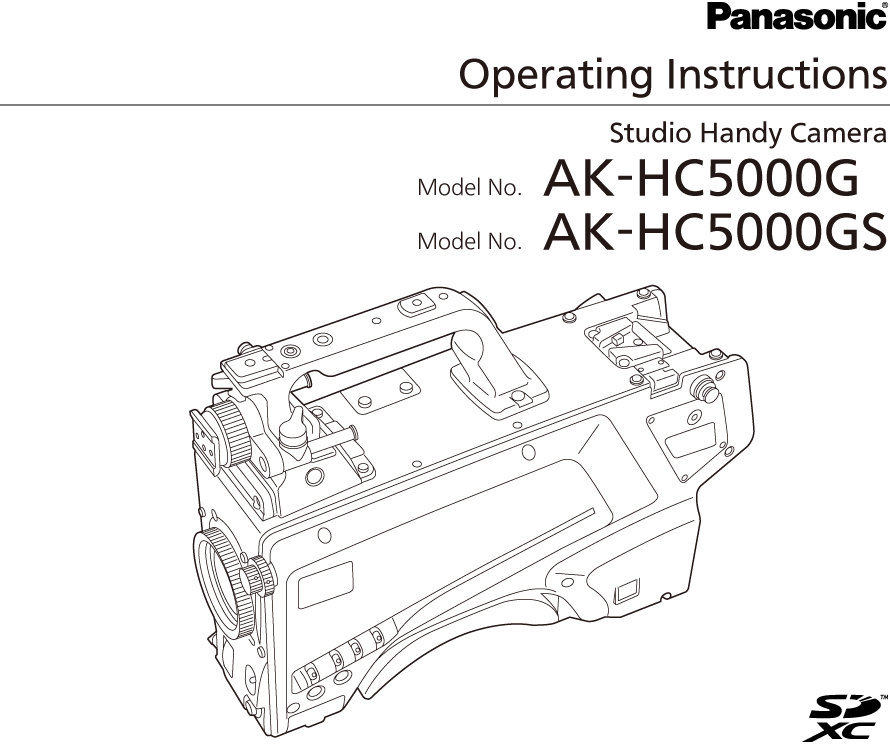 Operating Instructions AK-HC5000G/AK-HC5000GS