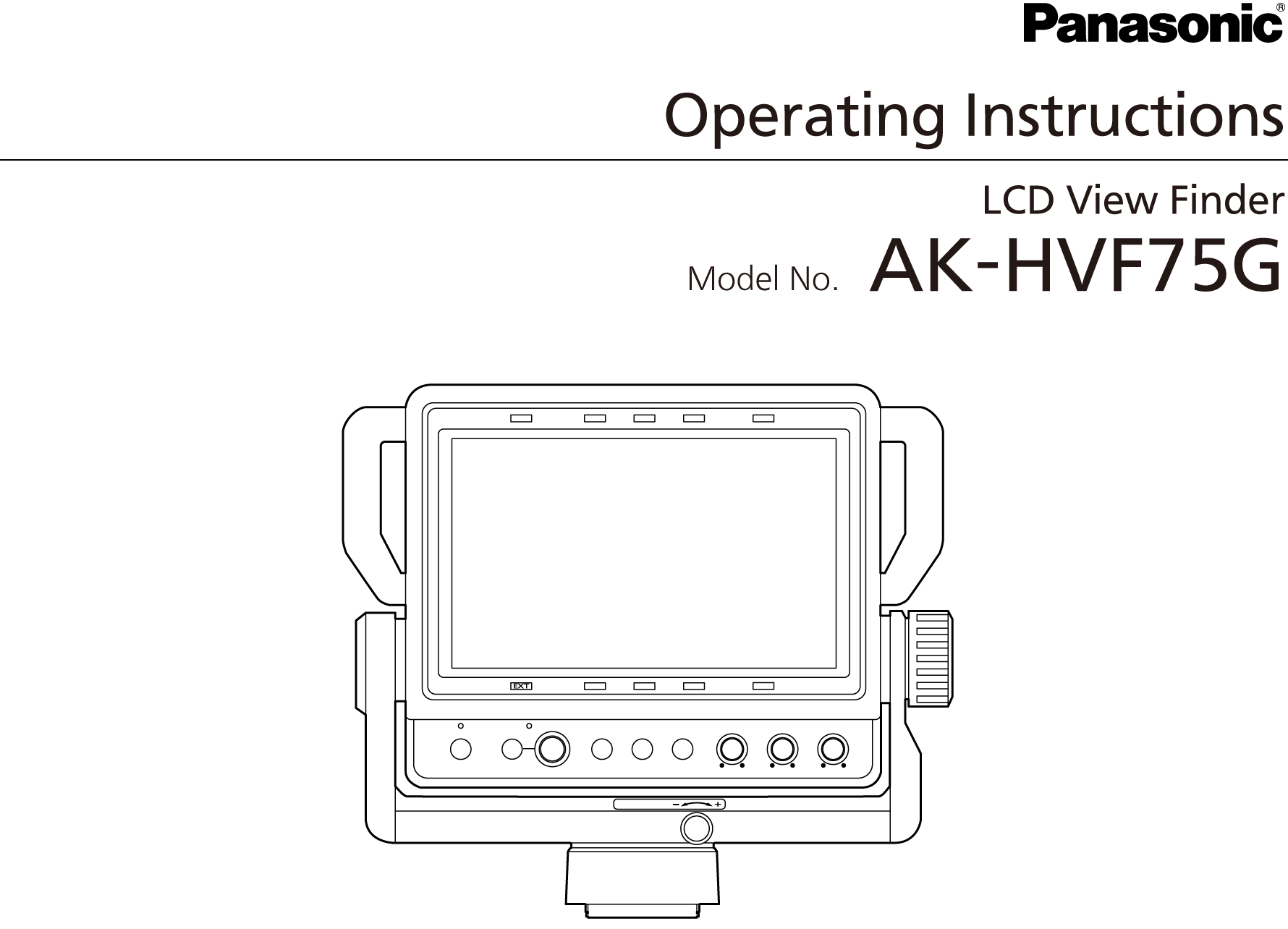 Operating Instructions AK-HVF75G