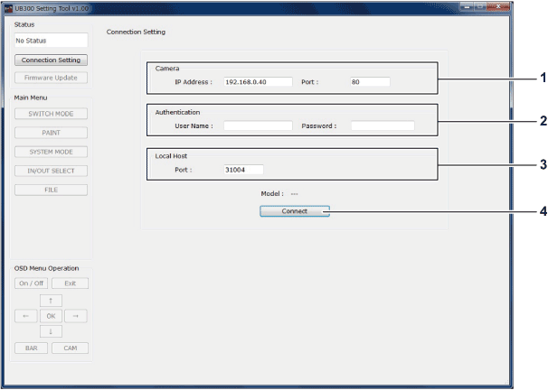 panasonic ip cam default password