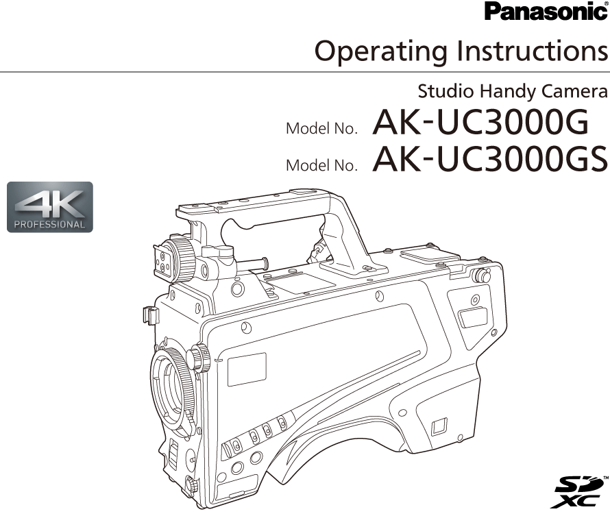 Operating Instructions AK-UC3000G/AK-UC3000GS