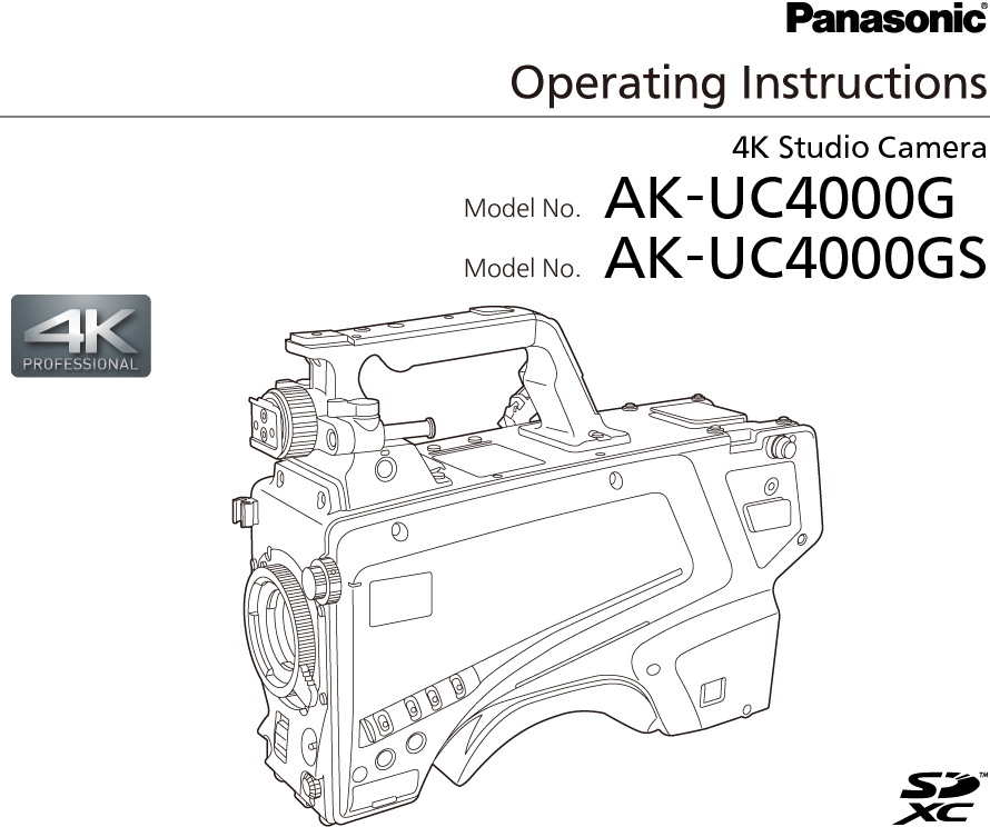 Operating Instructions AK-UC4000G/AK-UC4000GS